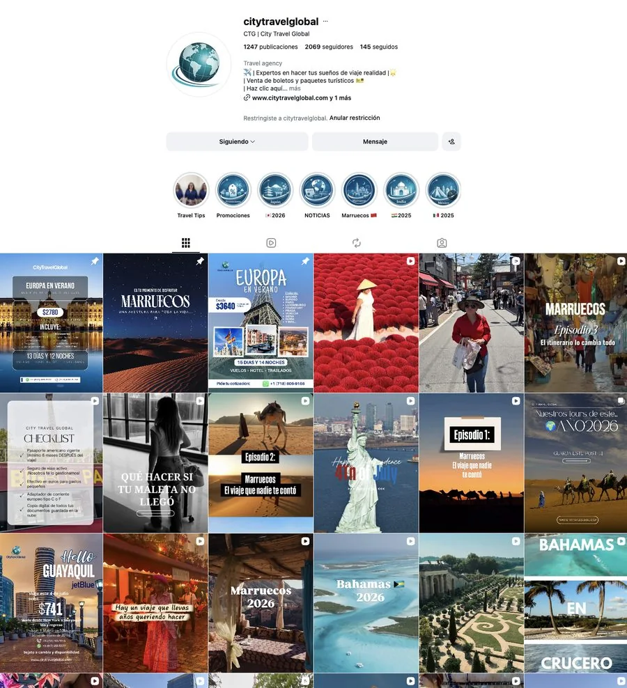 Contenido de City Travel Global